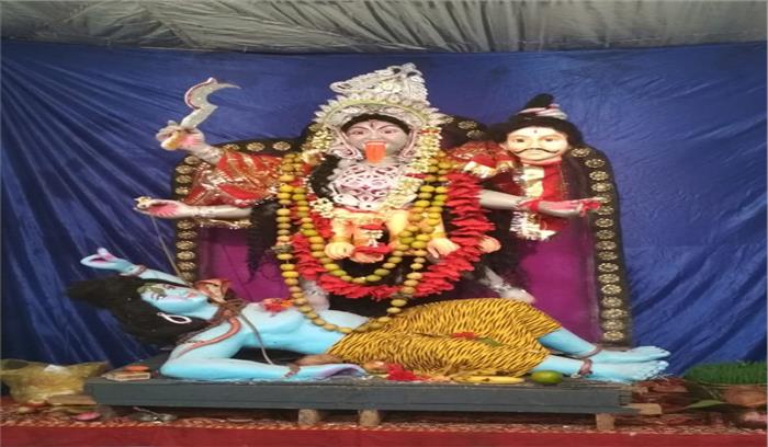 18 साल से लगातार काली माई की स्थापना 