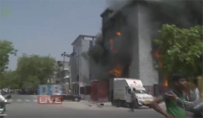  एक्सेल ग्रीन टेक कंपनी में लगी भीषण आग