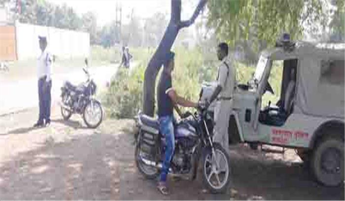 चालानी कार्रवाई में 37 सौ वसूल की गई