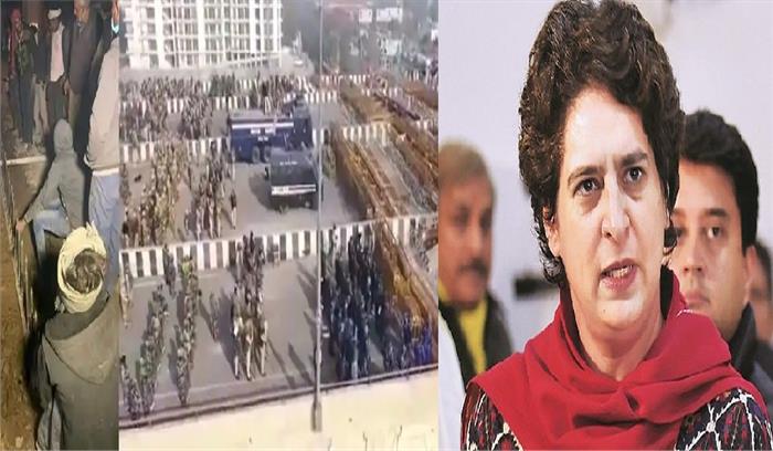 बॉर्डर पर बनाई कंक्रीट की दीवार, प्रियंका गांधी ने पीएम मोदी से पूछा ये सवाल... बॉर्डर पर बनाई कंक्रीट की दीवार, प्रियंका गांधी ने पीएम मोदी से पूछा ये सवाल...