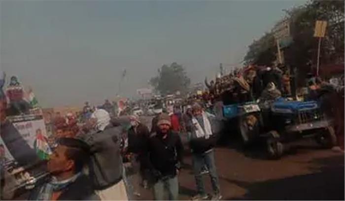 किसान बिल के समर्थन मे लगे भारत माता जिंदाबाद के नारे