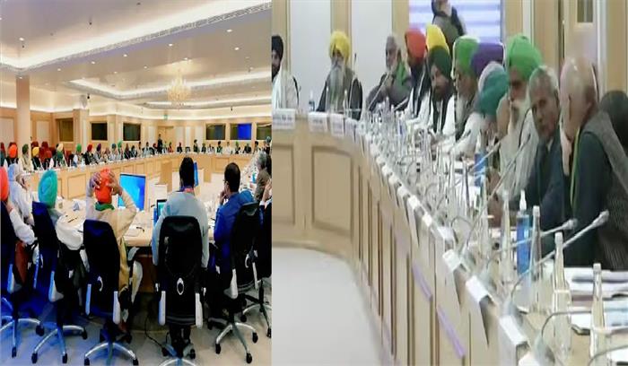 किसान और सरकार के बीच शुरू हुई पांचवें दौर की वार्ता किसान और सरकार के बीच शुरू हुई पांचवें दौर की वार्ता