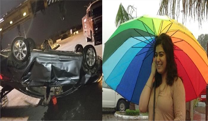 अनियंत्रित होकर नाले में गिरी कार रेडियो जॉकी की मौत