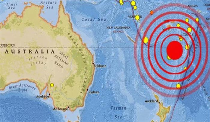 फिजी में 6.5 तीव्रता का भूकम्प