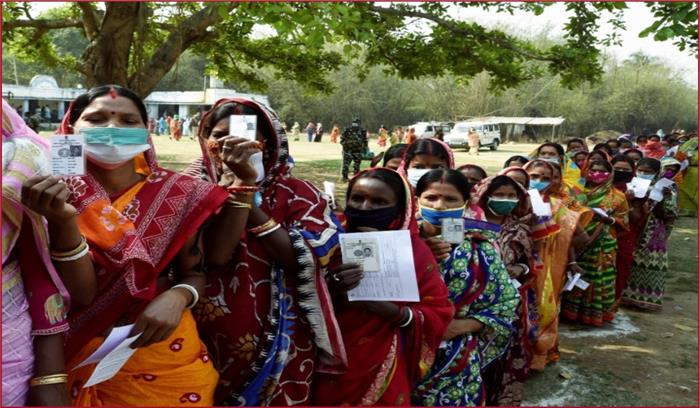 पांच राज्यों के विधानसभा चुनाव: बंगाल में 80, असम में 77 फीसदी मतदान