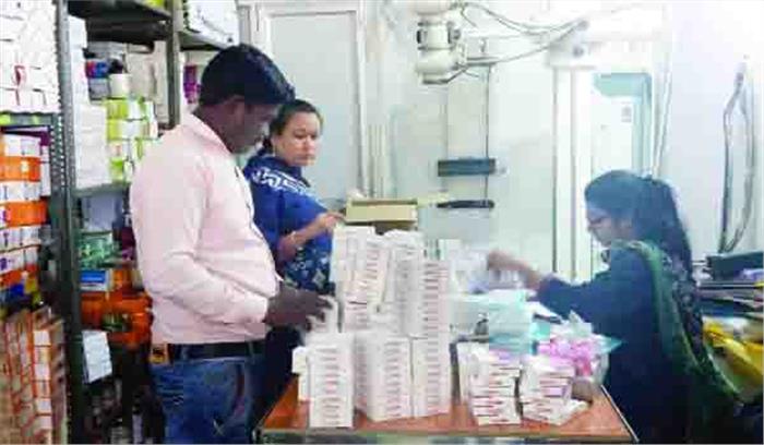बगैर अनुमति क्लिनिक में दवा भंडारण, जब्ती की कार्रवाई