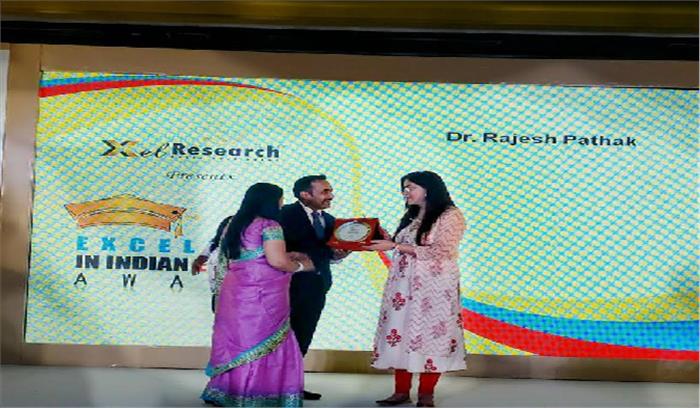 जीएनसीटी के निदेशक को मिला एक्सलेन्स इन इंडियन अवार्ड