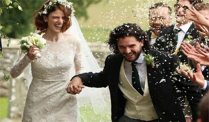 गेम ऑफ थ्रोन्स के अभिनेता किट हैरिंगटन ने रोज लेसली संग रचाई शादी