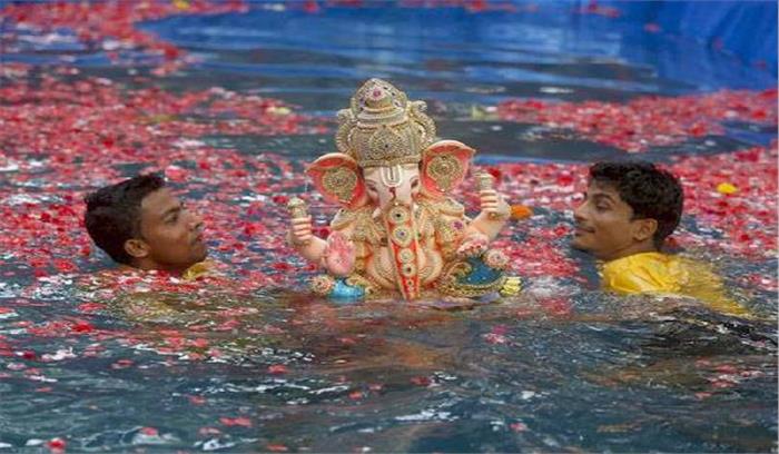 पांच संकल्प के साथ विदा हुए गणपति