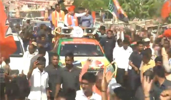 लोकसभा चुनाव: अमित शाह का सियासी संग्राम,अहमदाबाद में रोड शो