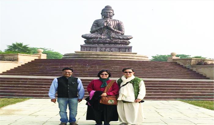 गौतमबुद्ध विवि को देखकर ताइवान का प्रतिनिधि हुआ खुश