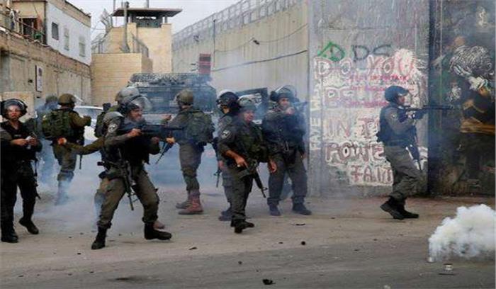 गाजा में इजरायली सेना से झड़प में 48 फिलिस्तीनी घायल