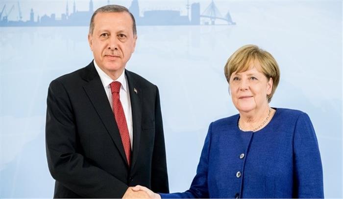 मर्केल, एर्दोगन ने सीरियाई स्थिति को लेकर फोन पर बात हुई