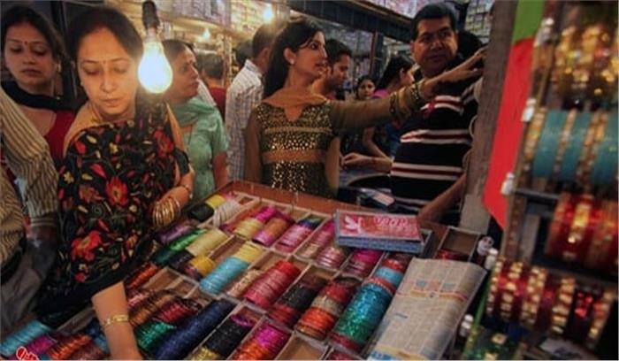 करवाचौथ पर्व को लेकर बाजारो में छाई रौनक 