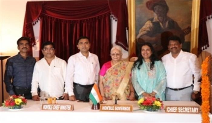 गोवा मंत्रिमंडल में 4 नए मंत्रियों ने ली शपथ