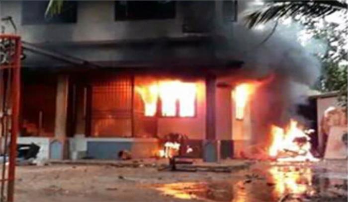 झारखंड में भाजपा जिला उपाध्यक्ष के मकान पर बम से हमला