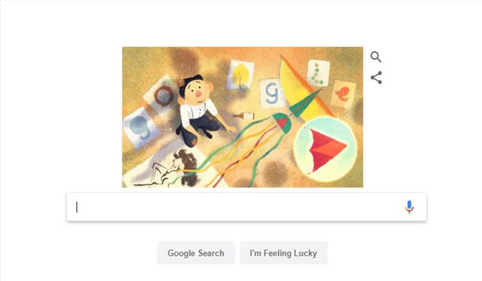 गूगल ने कलाकार टायरस वॉन्ग का डूडल बनाया