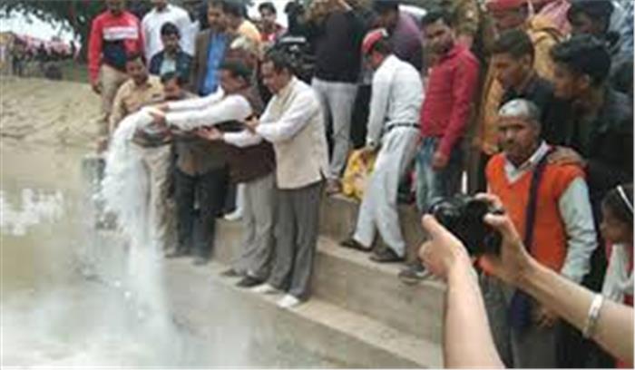 मथुरा में शुरू हुई तालाब में गंगा और यमुना का पानी डालने की योजना