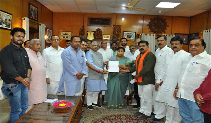 राज्यपाल से मिला भाजपा प्रतिनिधि मण्डल