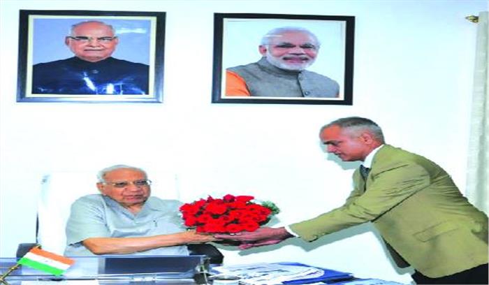 जी.व्ही श्रीनिवास ने राज्यपाल बलरामजी दास टंडन से की मुलाकात