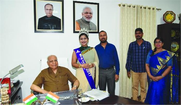 राज्यपाल से मिली मिसेस इंडिया ने की मुलाकात