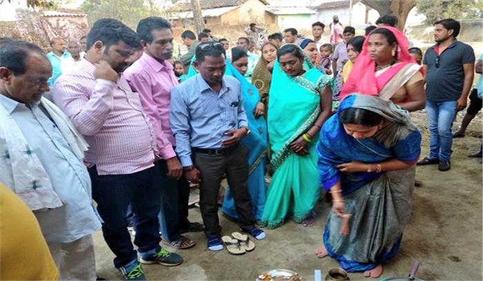 संसदीय सचिव ने किया सीसी रोड का भूमिपूजन