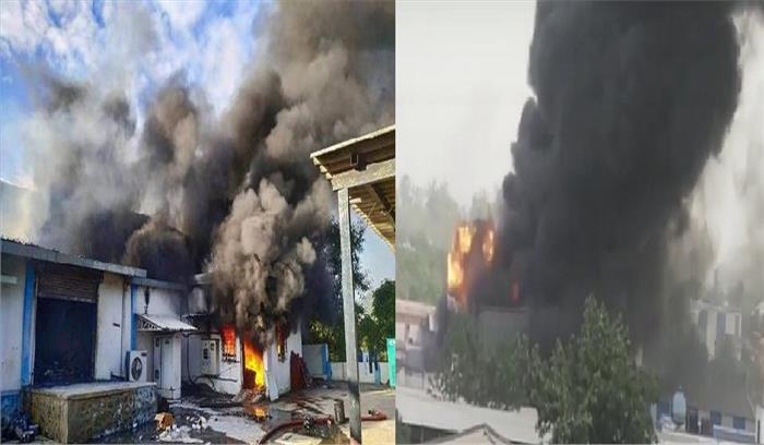ग्रेटर नोएडा की कैमिकल कंपनी में लगी भीषण आग, दमकल की 15 गाड़ियों ने पाया काबू