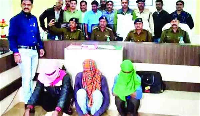 कट्टे की नोंक पर व्यापारी से लूट का खुलासा, 3 गिरफ्तार
