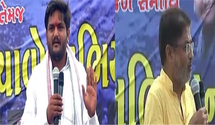 जल-समाधि कार्यक्रम से पहले पुलिस ने ललित वसोया और हार्दिक पटेल को हिरासत में लिया 