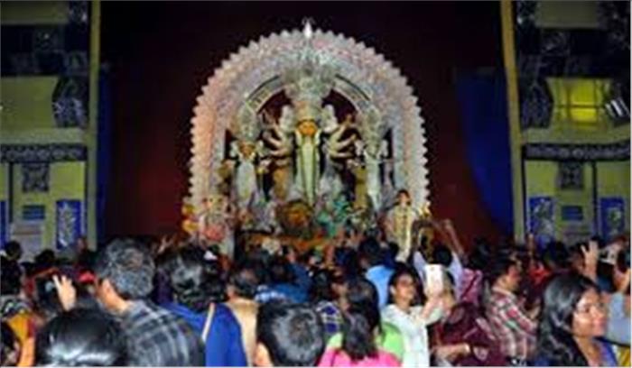 महा अष्टमी पर 70 हजार दीयों से आदिशक्ति मां अंबे की आरती