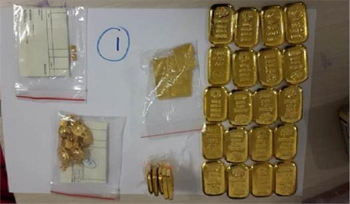 दुबई से कबाड़ में छुपा कर लाया गया आठ करोड़ का सोना जब्त