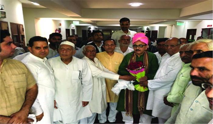 प्रदेश अध्यक्ष से मिला गुर्जर समाज का प्रतिनिधिमंडल