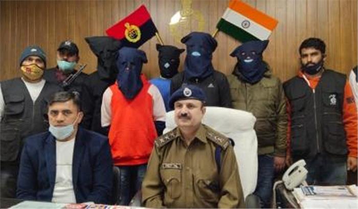 गुरुग्राम में पकड़े गए पांच वांछित अंतरराज्यीय अपराधी