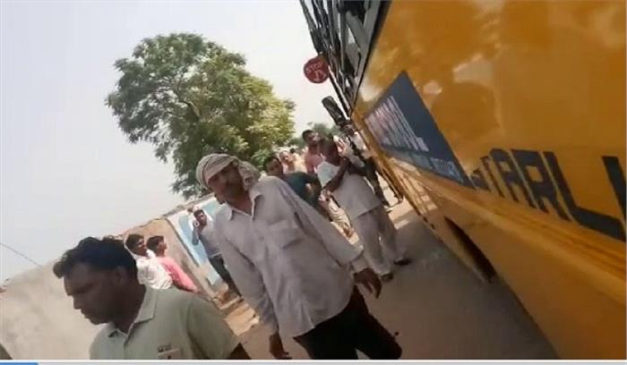गुरुग्राम में स्कूल बस ने बच्चे को कुचला, मौके पर ही मौत