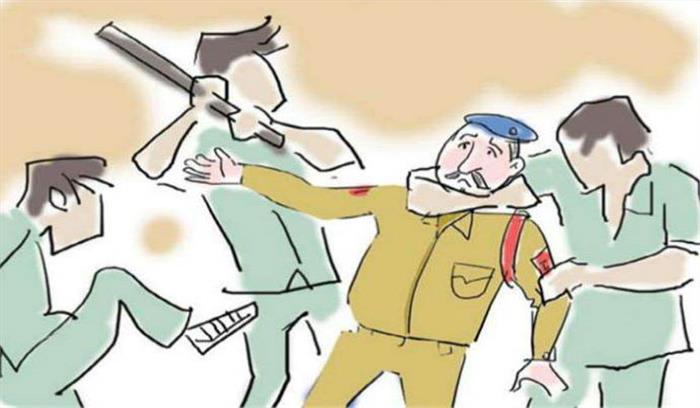 गुरुग्राम में पुलिस टीम पर हुआ हमला, दो घायल