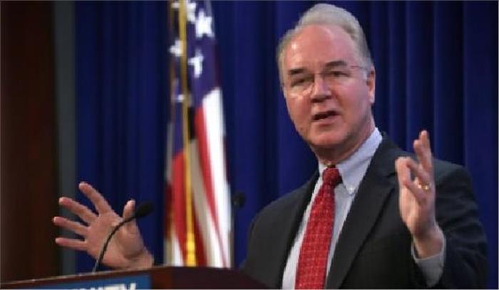 निजी विमान यात्रा मामले में अमेरिकी स्वास्थ्य मंत्री का इस्तीफा