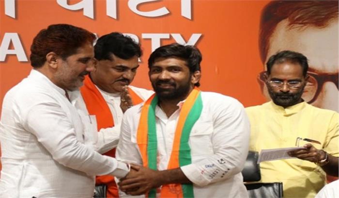हरियाणा के बरोदा से भाजपा ने पहलवान योगेश्वर को फिर मैदान में उतारा