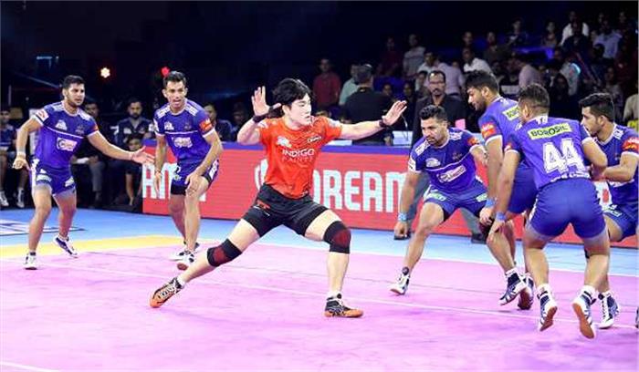 पीकेएल-7 : एलिमिनेटर-2 में हरियाणा का सामना यू-मुम्बा से पीकेएल-7 : एलिमिनेटर-2 में हरियाणा का सामना यू-मुम्बा से