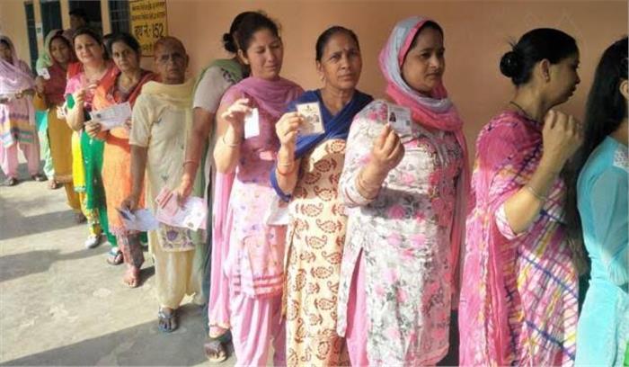 हरियाणा में 2 बजे तक 37 प्रतिशत मतदान 