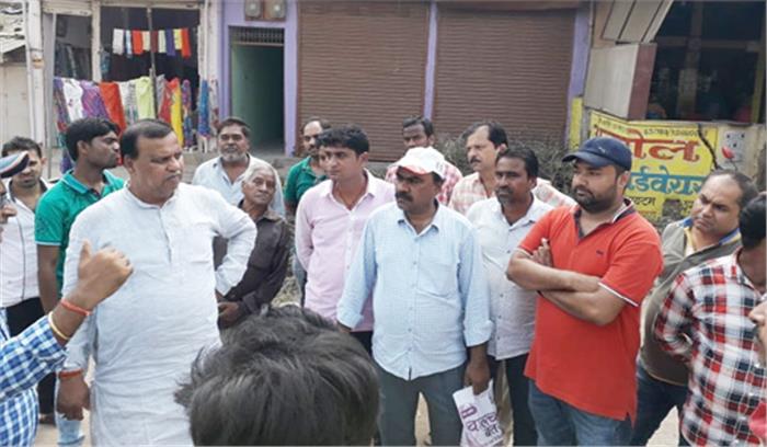 हटरी बाजार अंडर ब्रिज का विधायक शिवरतन ने किया अवलोकन