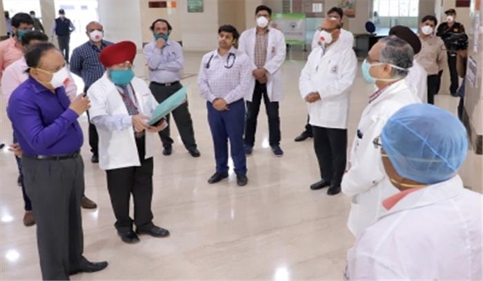 स्वास्थ्य मंत्री ने डब्ल्यूएचओ अधिकारियों के साथ उच्चस्तरीय बैठक की