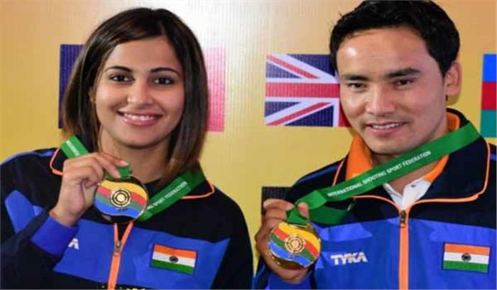 हीना सिद्धू और जीतू राय ने आईएसएसएफ विश्व कप में जीता स्वर्ण पदक