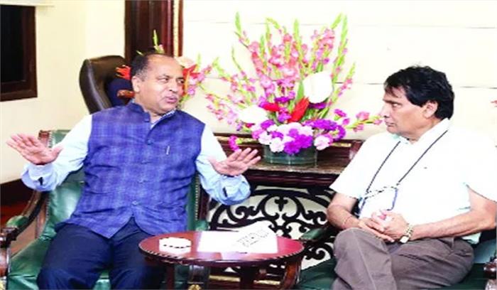 हिमाचल के मुख्यमंत्री प्रभु से मिले, उड़ान-2 पर चर्चा