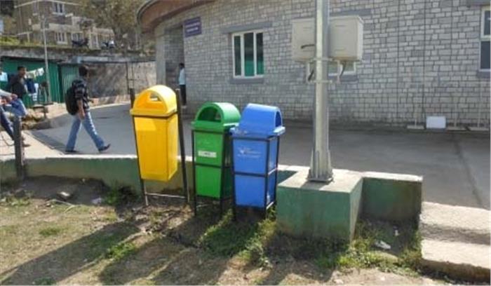 हिमाचल प्रदेश में भाजपा सांसदों के नाम पर लगाए गए 6000 कूड़ेदान