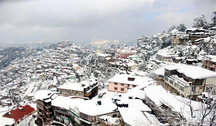 शिमला व आसपास की पहाड़ियों पर मौसम की दूसरी महत्वपूर्ण बर्फबारी शिमला व आसपास की पहाड़ियों पर मौसम की दूसरी महत्वपूर्ण बर्फबारी