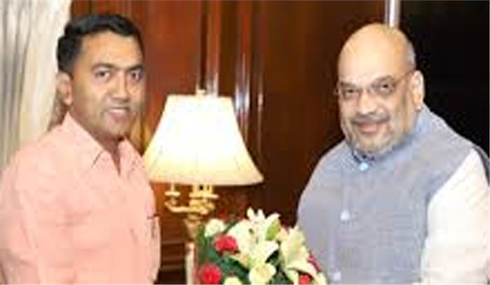 गृहमंत्री शाह से मिले गोवा के मुख्यमंत्री सावंत, चुनावों पर हुई चर्चा