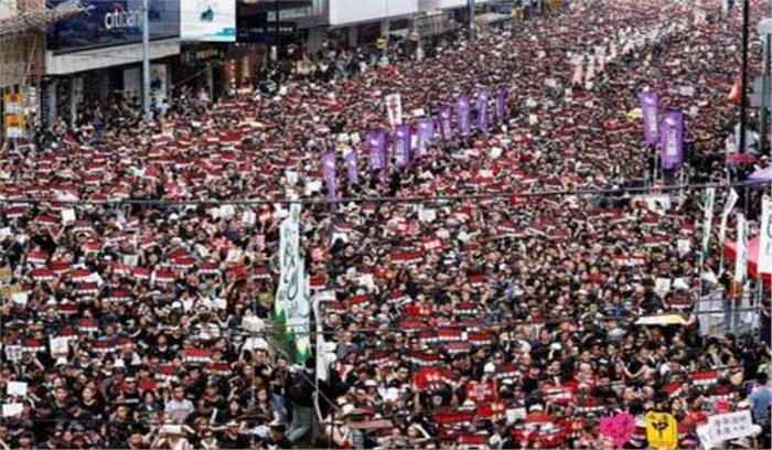 कैरी लाम ने हांगकांग में विदेशी हस्तक्षेप पर जतायी नाराजगी