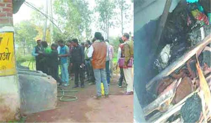 घर में सजी चिता, मां बच्चों सहित 3 की मौत,पुलिस को हत्या का संदेह, ससुर हिरासत में