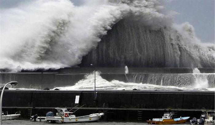 तूफान जेबी जापान पहुंचा, 7 मरे, 200 घायल