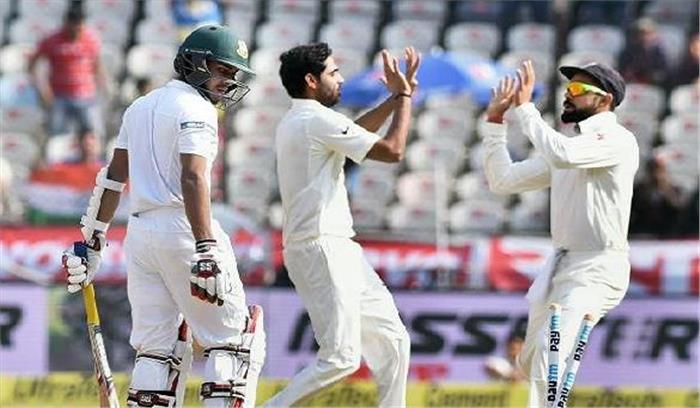 हैदराबाद टेस्ट मैच में भारत ने बांग्लादेश को 208 रनों से हराया
